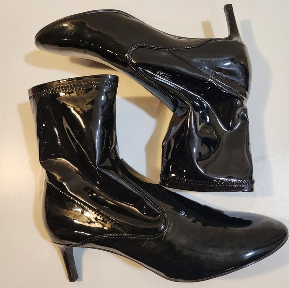 Zara Basics Black Faux Patent Leather size 37 - Picture 6 of 13